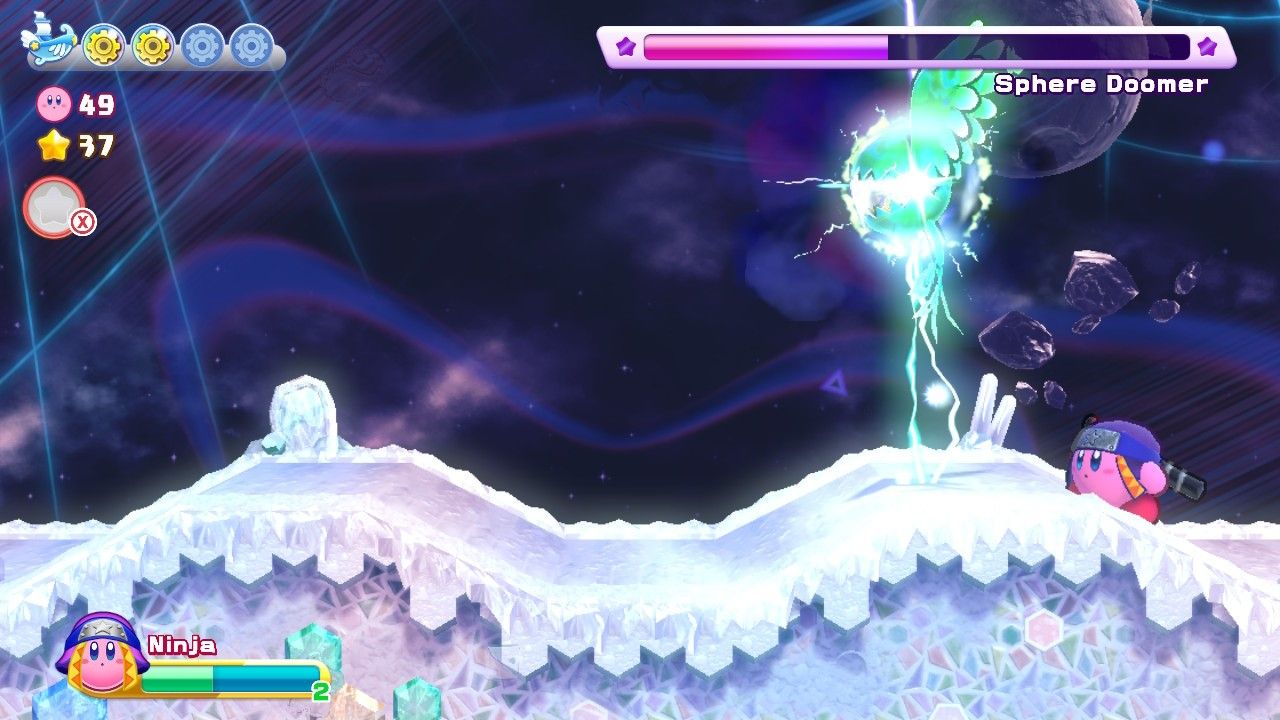 Kirby White Wafers Stage Two Sphere Doomer Discharge Attack