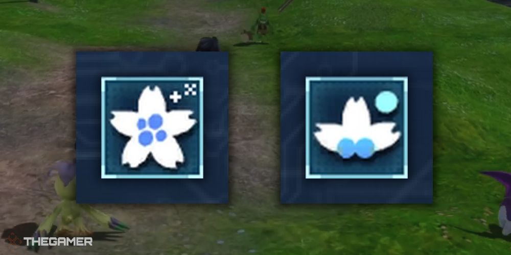 Life Boost And Big Life Booster Skill Icons, From Digimon World Next Order