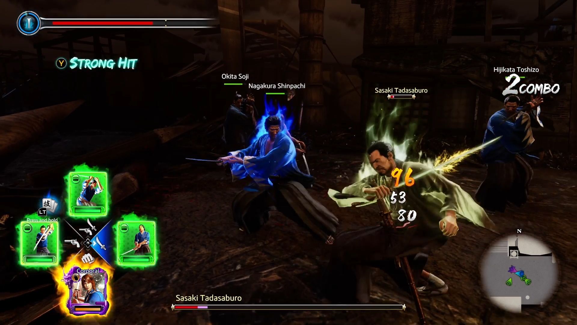 Like A Dragon Ishin, Everyone teaming up on Sasaki
