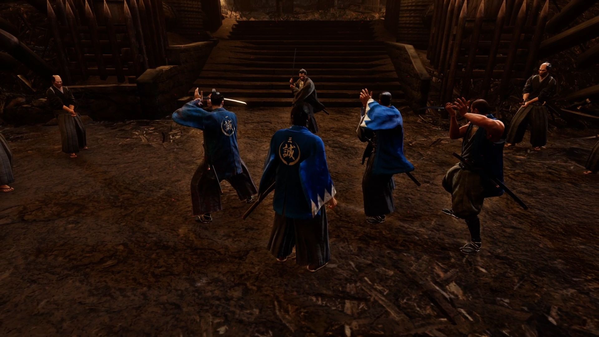 Like A Dragon Ishin, Ryoma and the boys preparing to fight Sasaki