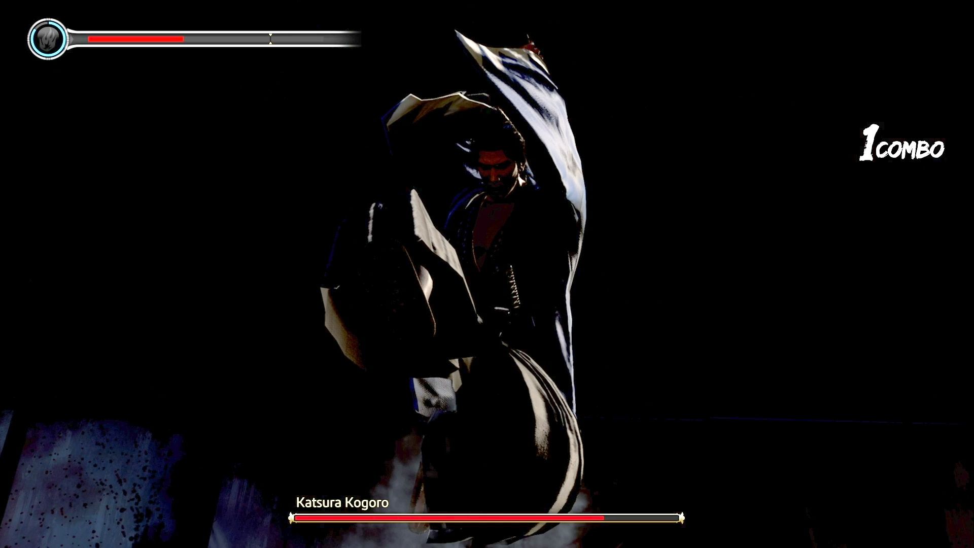Like A Dragon Ishin, Ryoma using his Heat Action