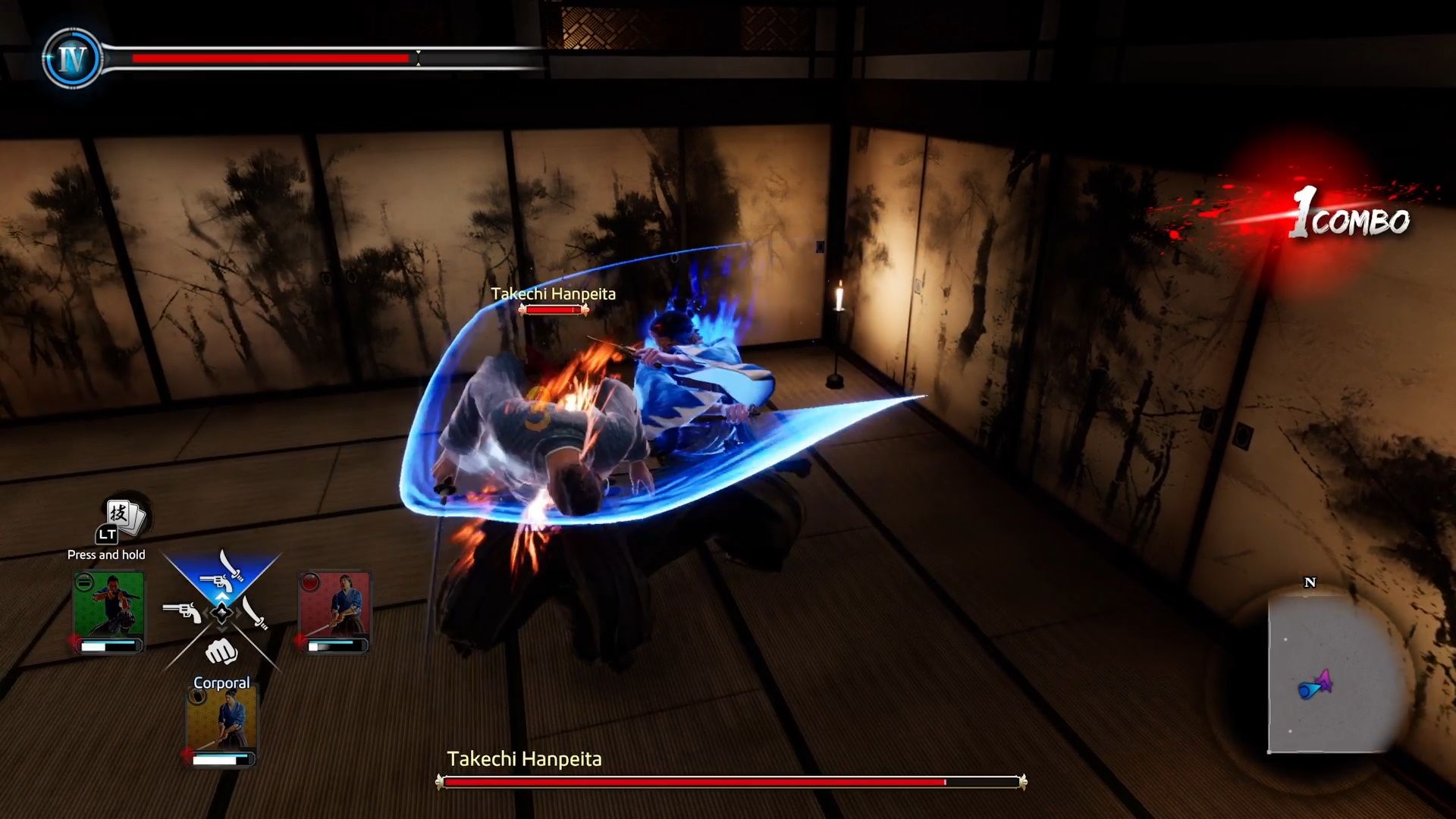 Like A Dragon Ishin, Slashing Takechi in the back
