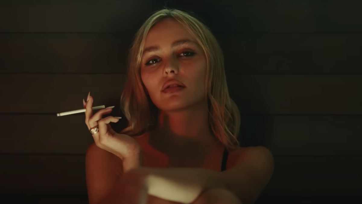 Lily-Rose Depp Smoking in The Idol