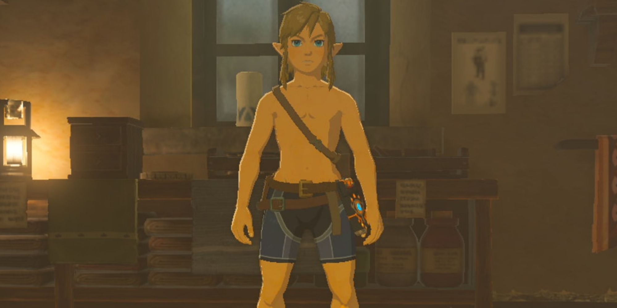 Link Without Armor In Breath Of The Wild