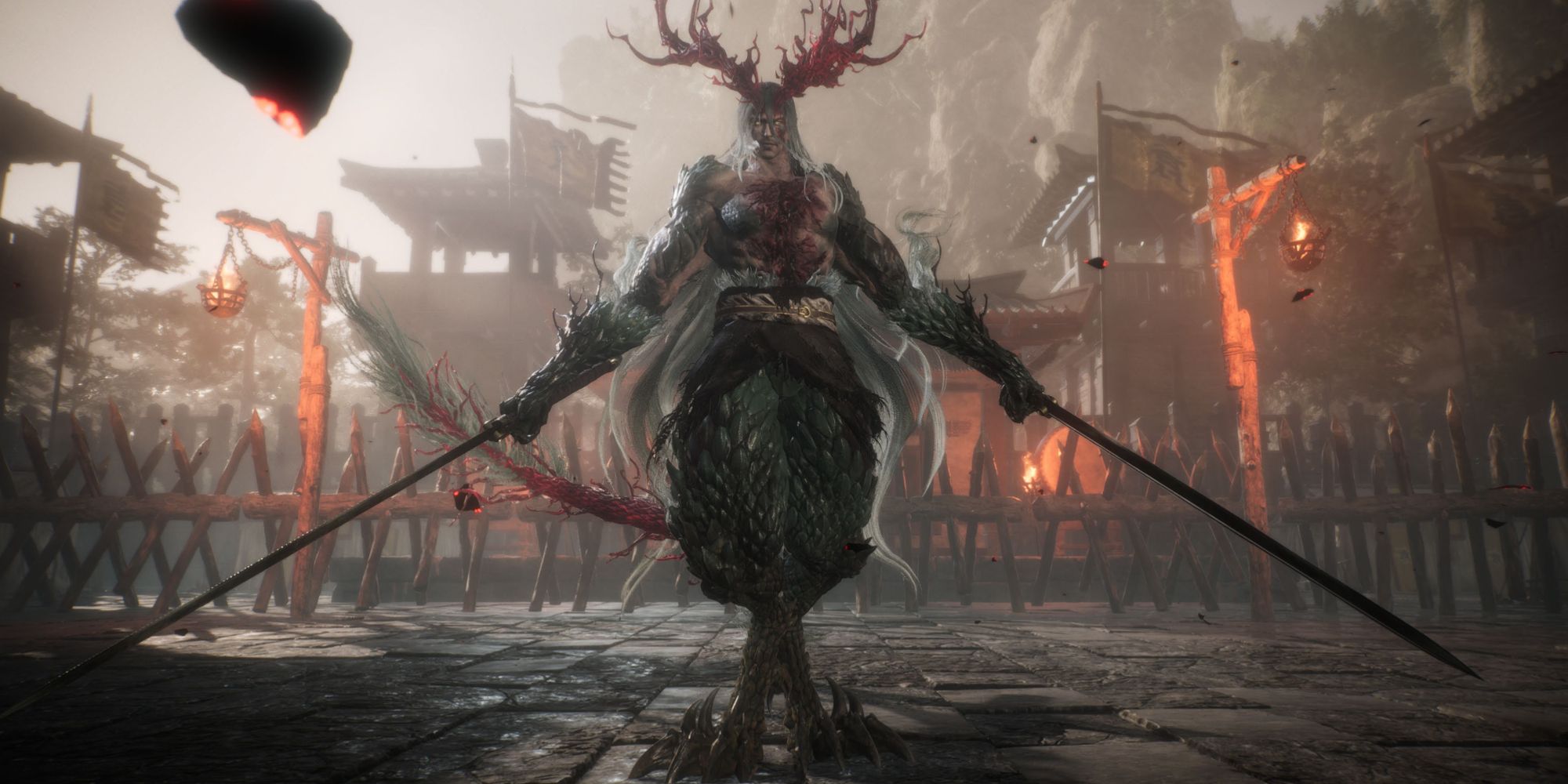 Liu Bei, Demon Form brandishing two swords - Wo Long