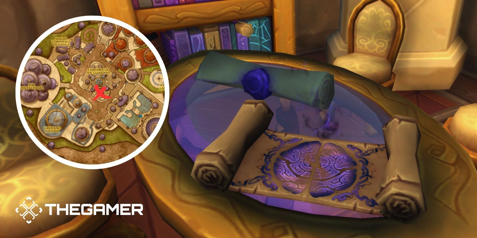 Inconspicuous Note On The Table in Curiosities and Moore in Dalaran