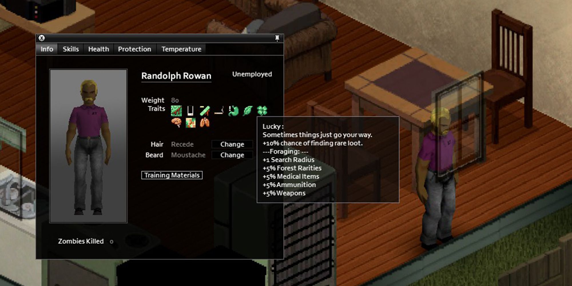 Project Zomboid - Lucky: Sometimes things just go your way.