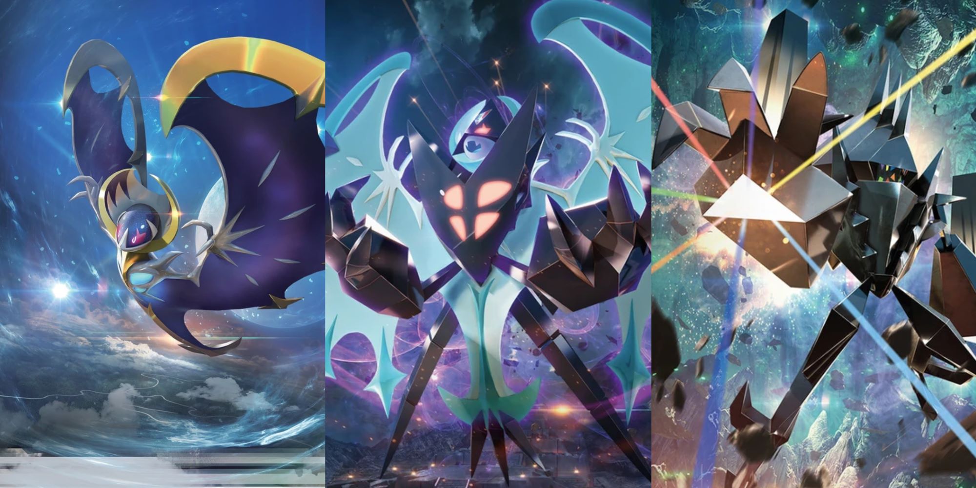 lunala and necrozma art and dawn wings necrozma art