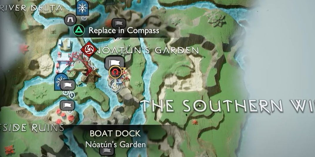 Map in Noatun's Garden