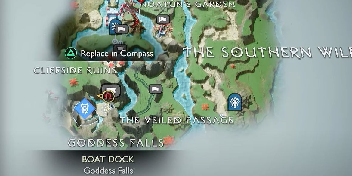 Map of Goddess Falls