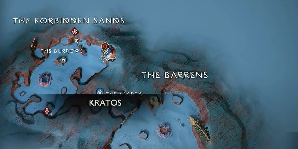 Map of the Forbidden Sands