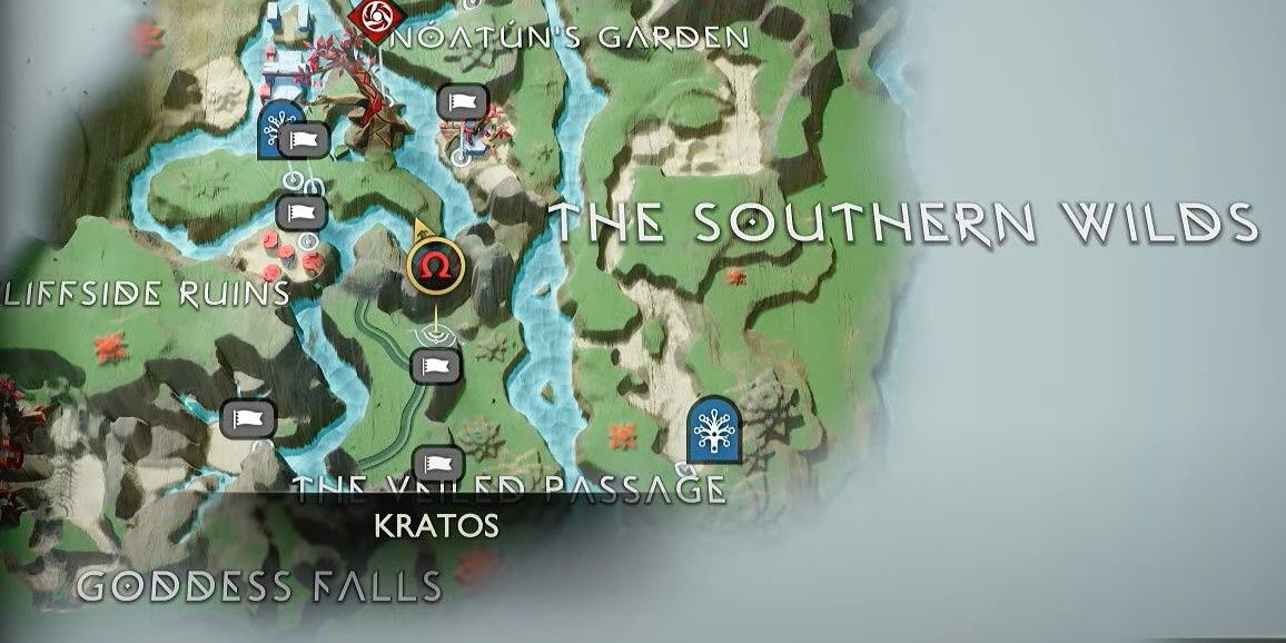 Map of the Southern Wilds