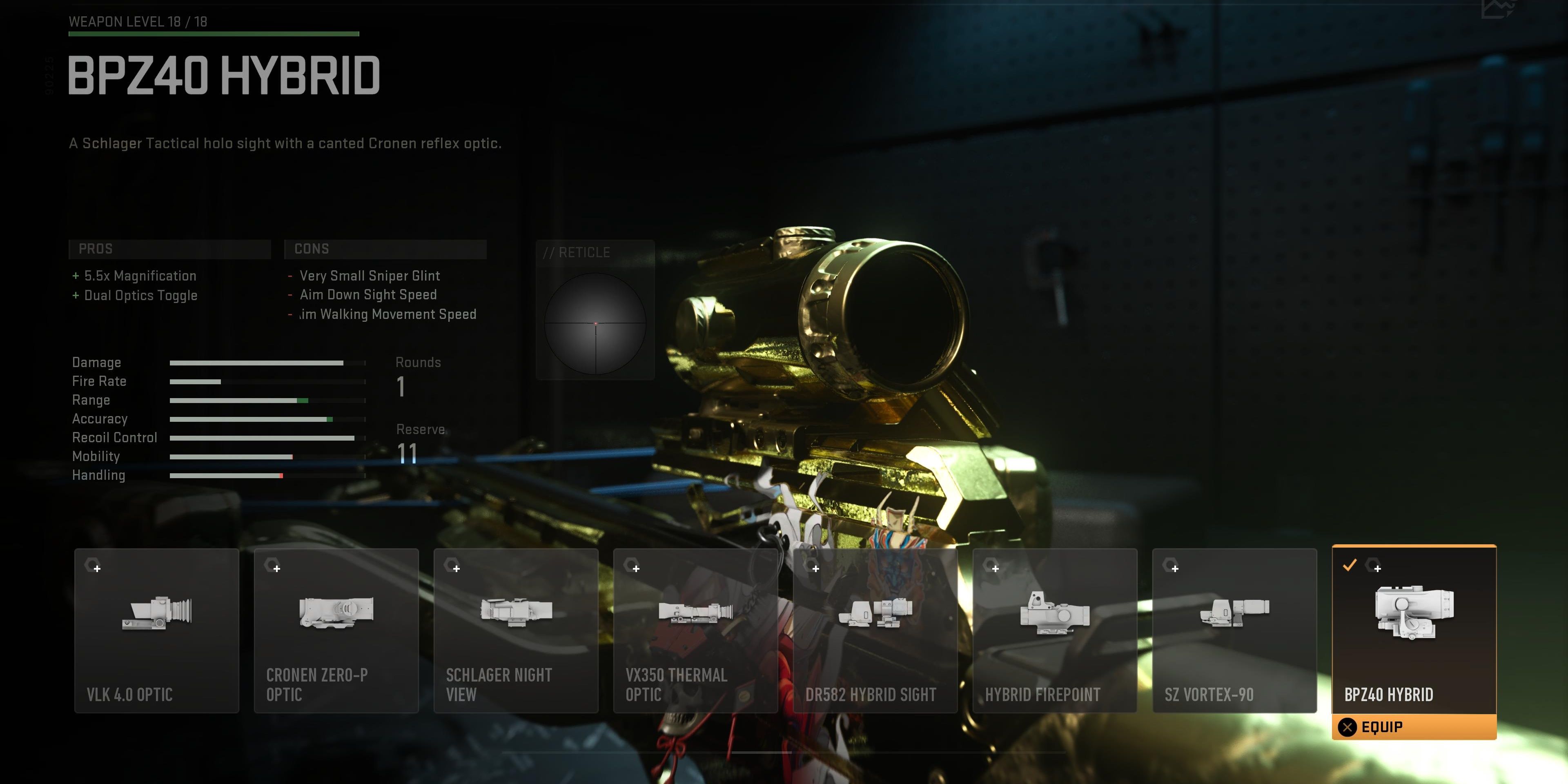 Maximum Accuracy Optic