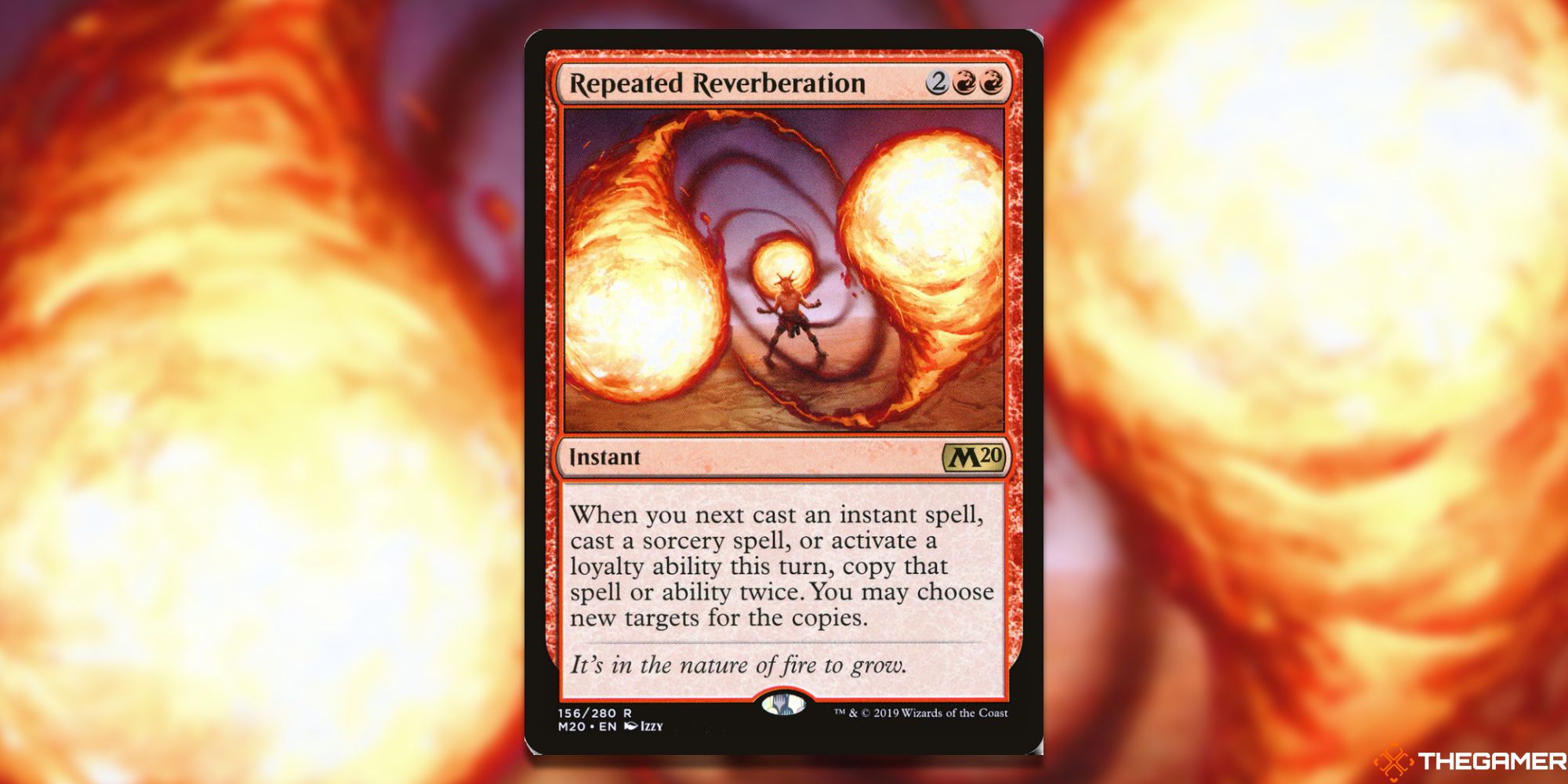Image of the Repeated reverberation card in Magic: The Gathering, with art by Izzy