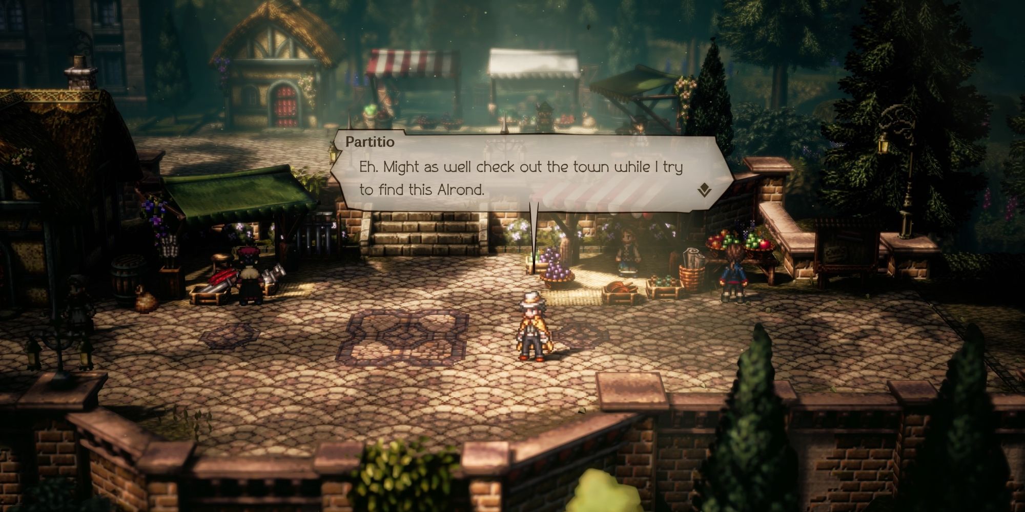 Mysterious Merchant in Wellgrove, Leaflands