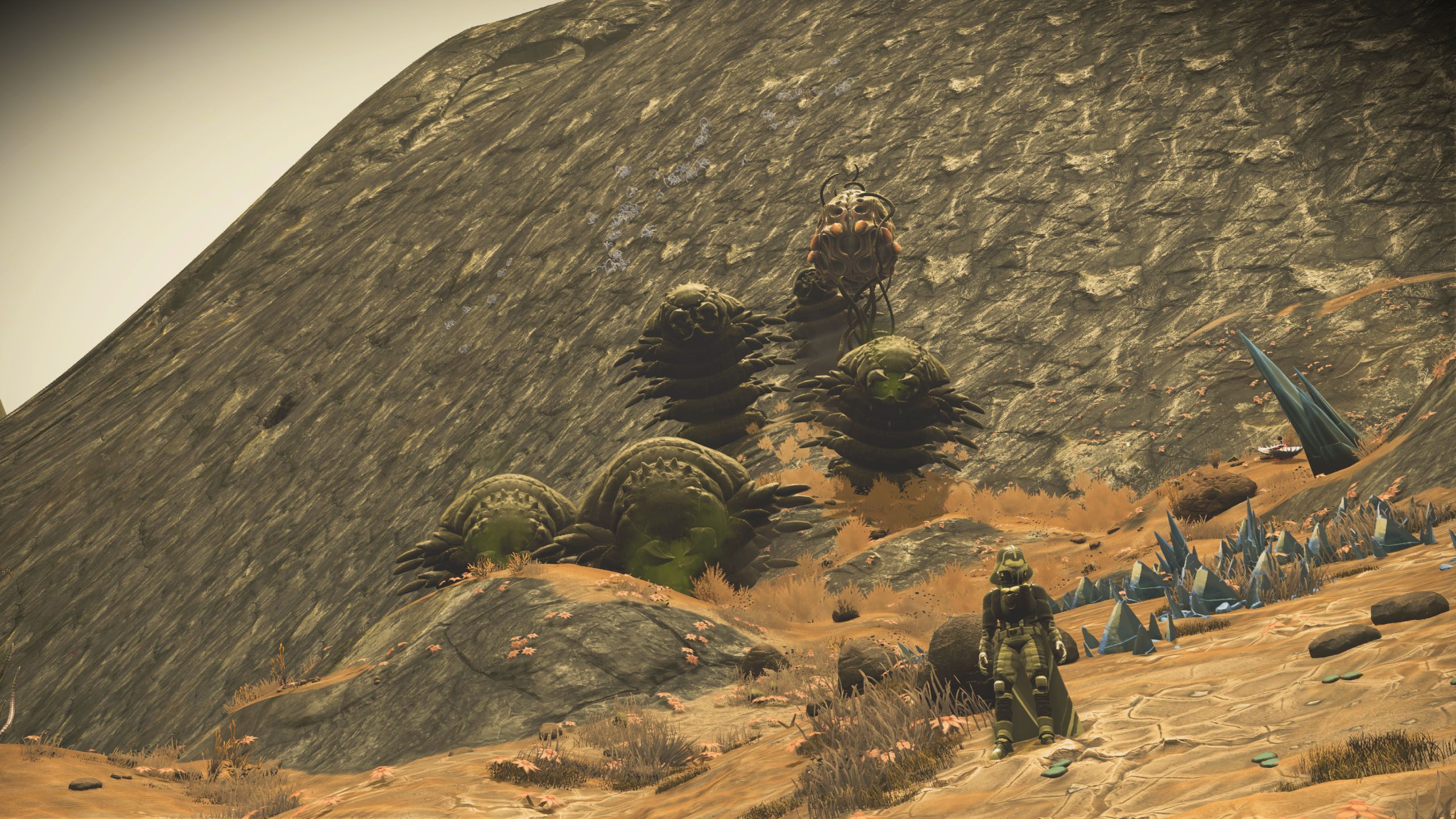 No Man's Sky: The Traveler faces a bunch of Hungering Tendrils