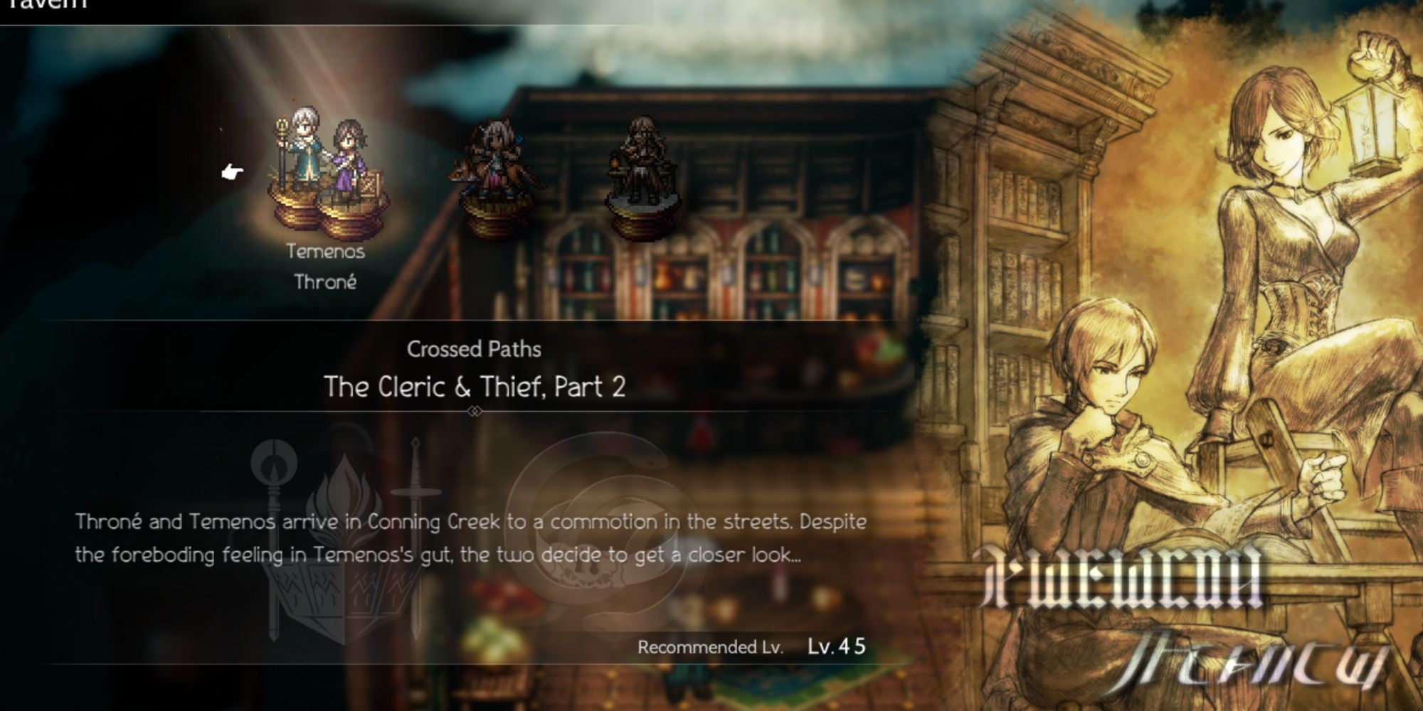 Octopath Traveler 2, Crossed Paths Temenos and Throne