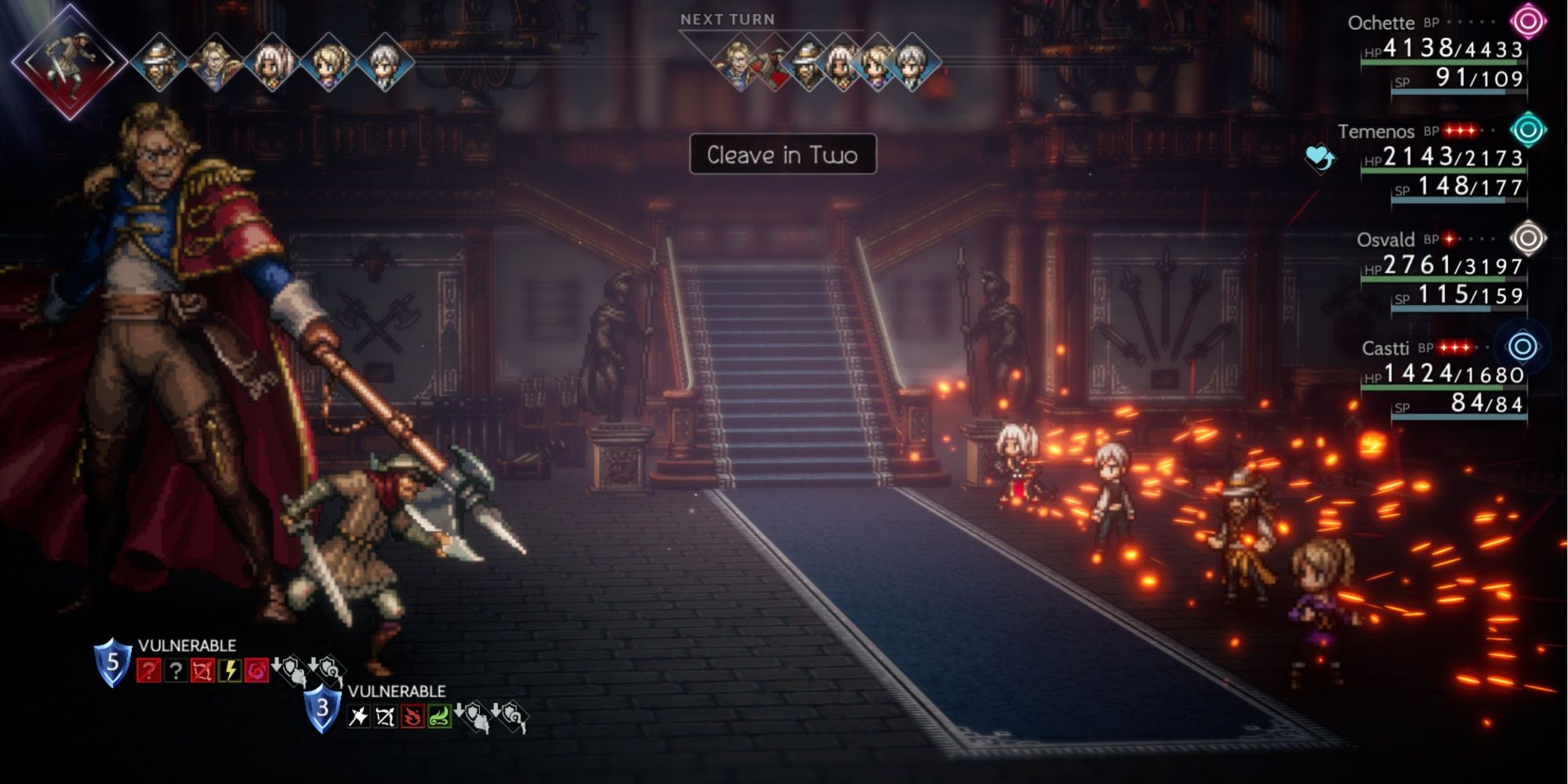 Octopath Traveler 2 - Getting attacked by Stenvar's Footmen