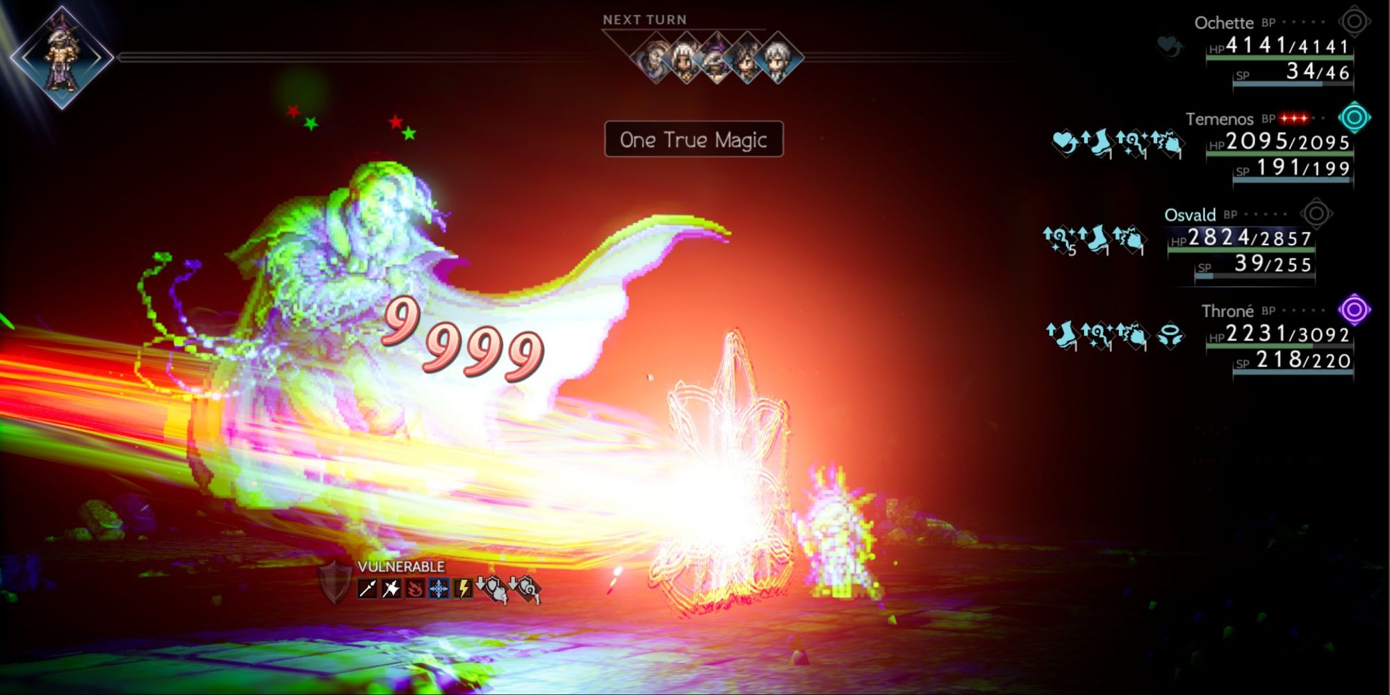 Octopath Traveler 2 - Osvald casting One True Magic