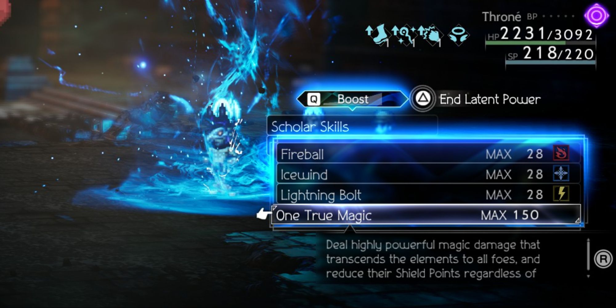 Octopath Traveler 2 - Osvald's One True Magic description