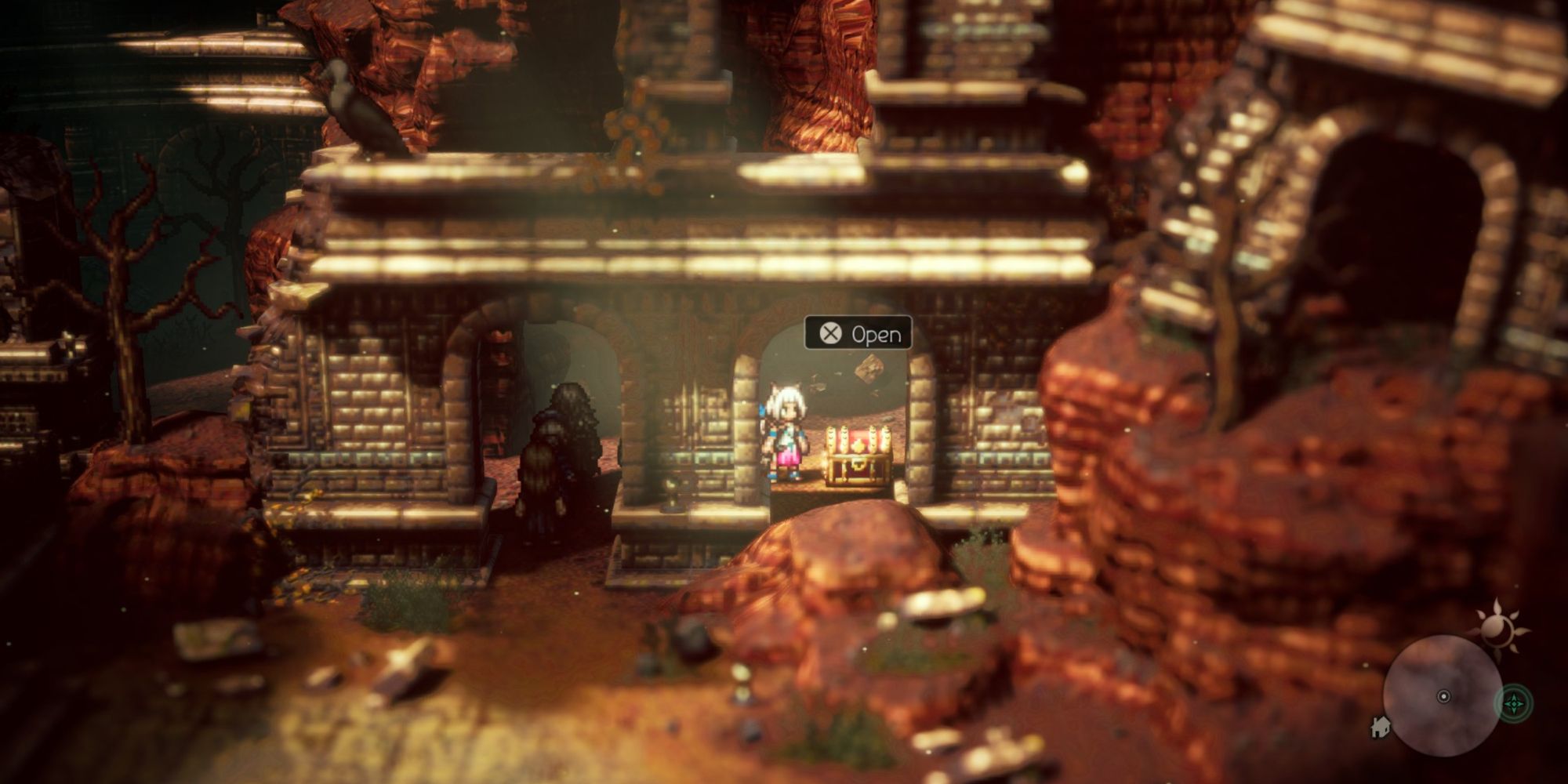 Octopath Traveler 2 - Red chest on the Abandoned Path