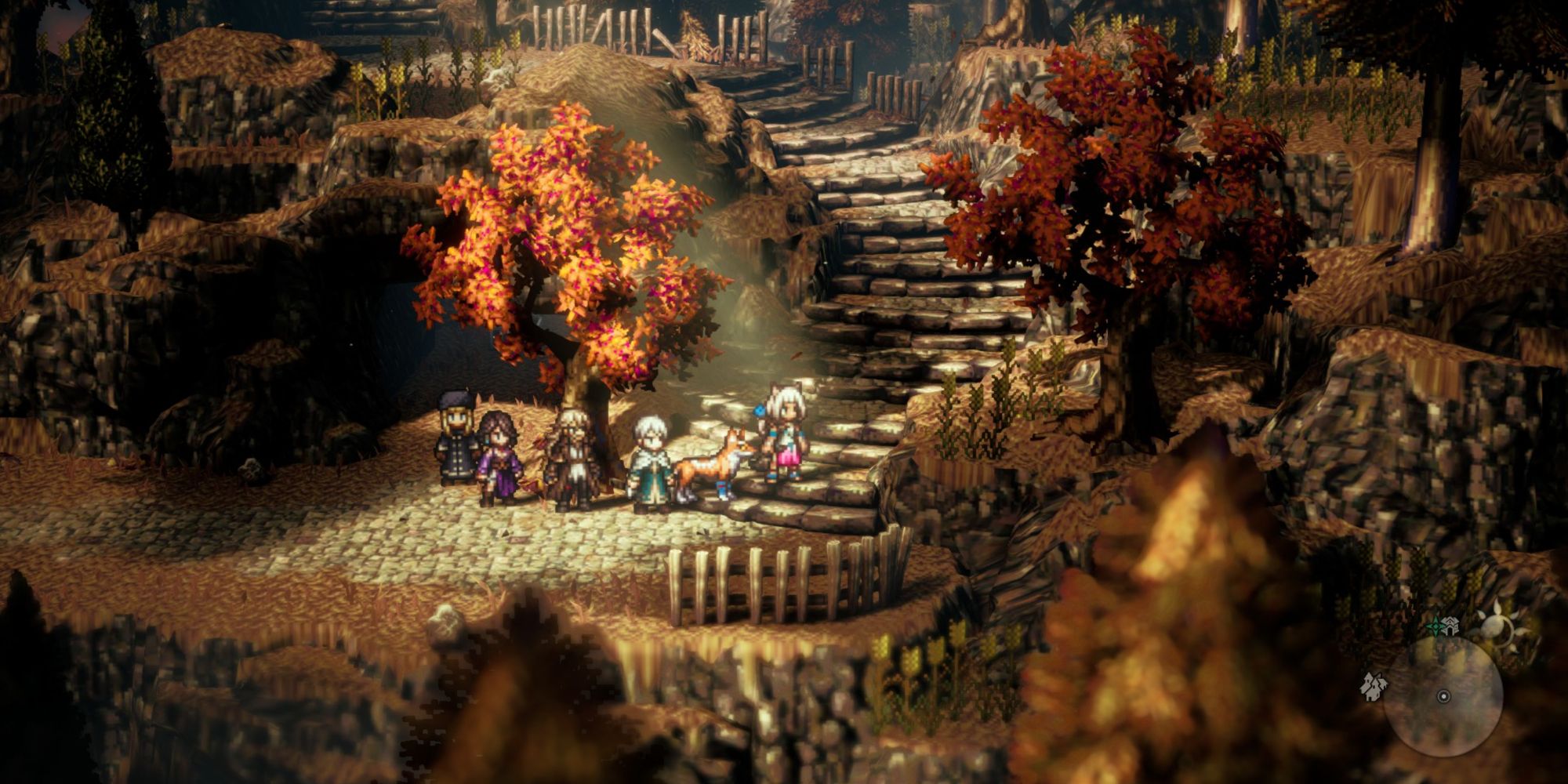 Octopath Traveler 2 - The Abandoned Path near Montwise