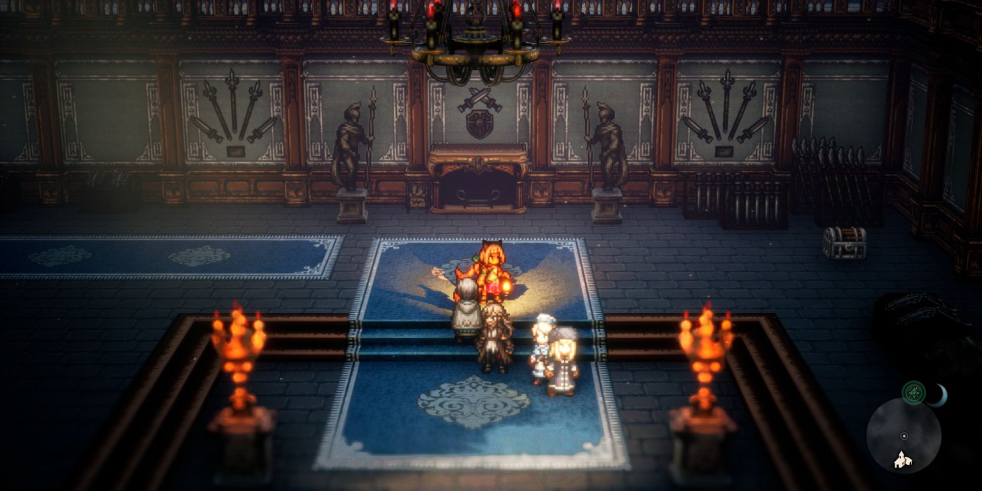 Octopath Traveler 2 - The entrance to the Guard's Outpost in Conning Creek