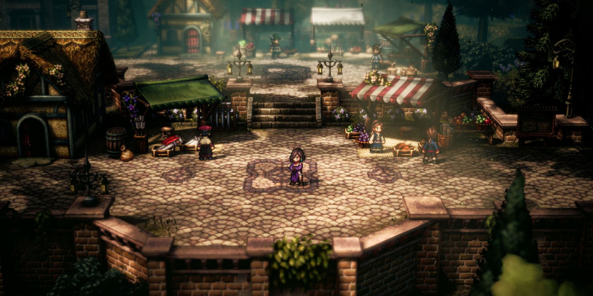 Octopath Traveler 2 - Throne in the middle of Wellgrove