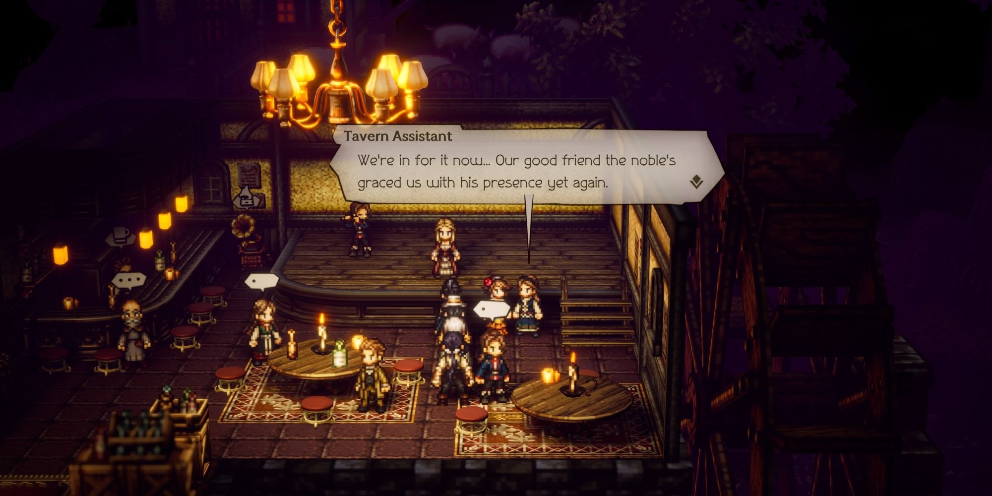 OCTOPATH TRAVELER II Tavern Assistant in Merry Hills, Crestlands