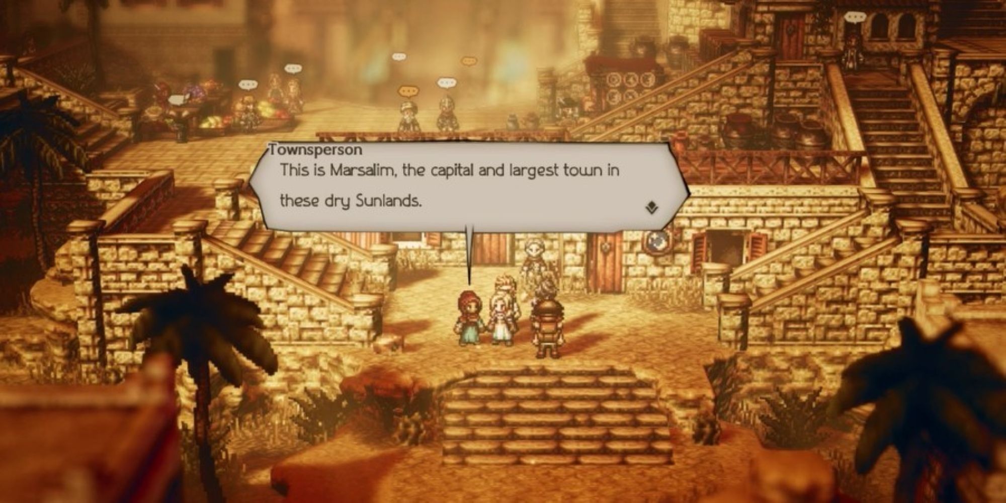 Octopath Traveller Townsperson in Conning Creek, Harborlands