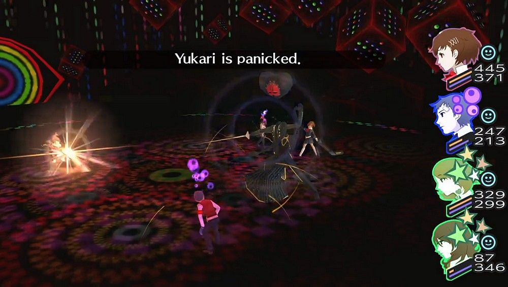 one of the royal dancers afflicting panic on yukari in persona 3 portable
