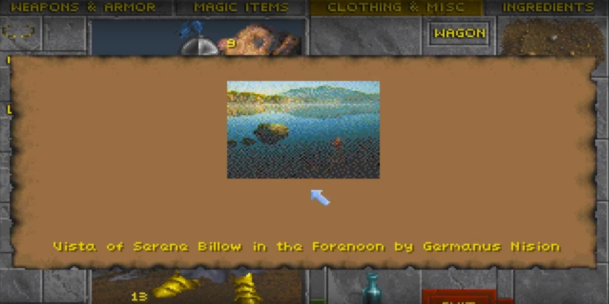 A painting in Elder Scrolls 2: Daggerfall