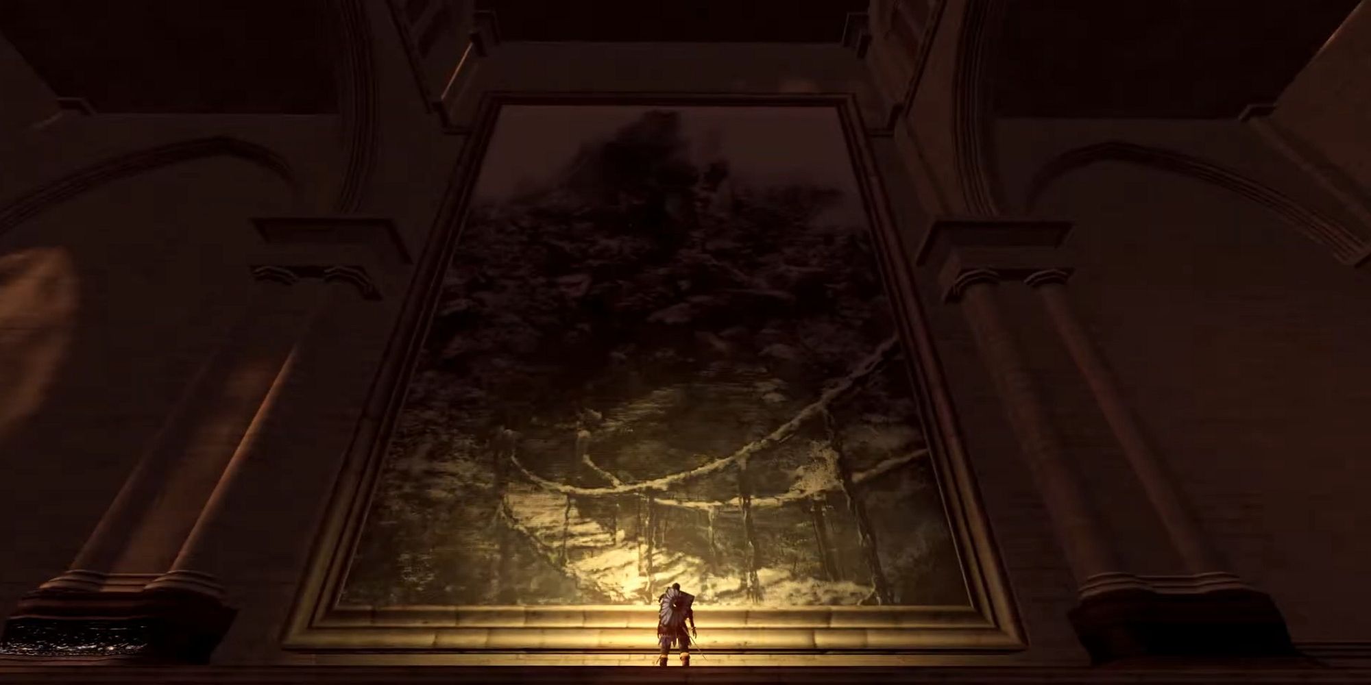 A massive painting in Dark Souls