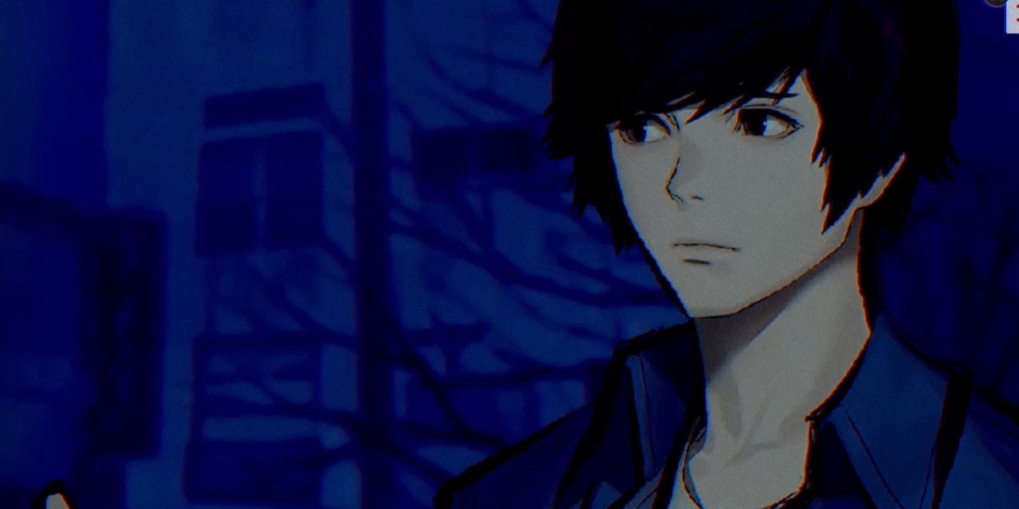 Shogo Okiie stands outside an apartment building