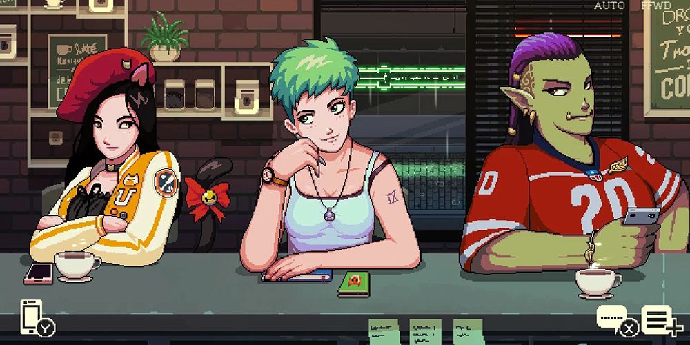 Patrons In Coffee Talk