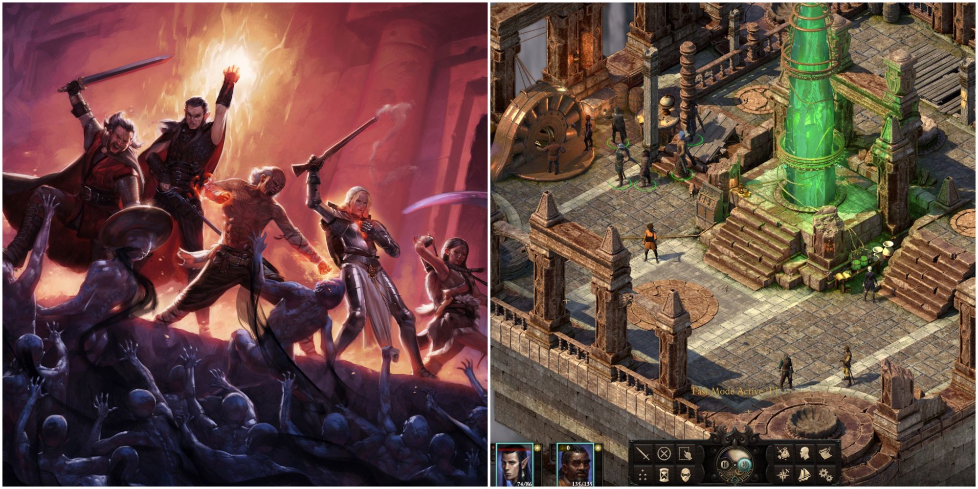 Pillars of Eternity 2 Deadfire - Art and gameplay