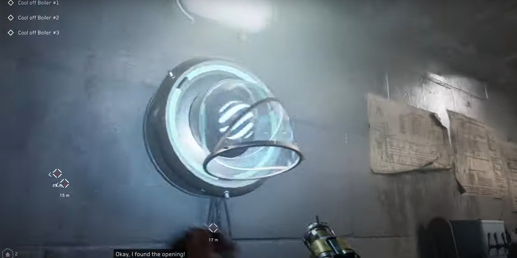 placing a sphere in a the tube