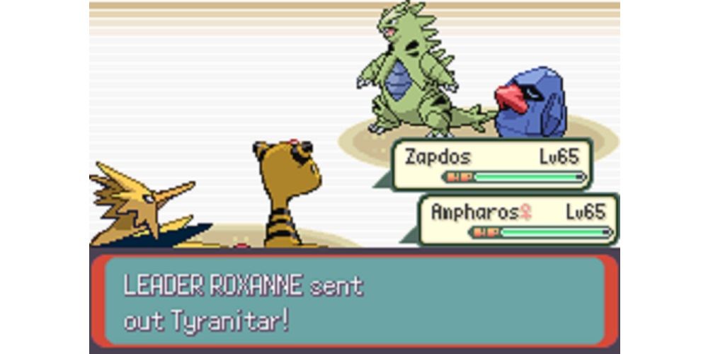 pokemon emerald rogue roxanne battle