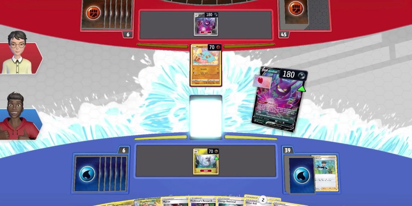 Pokemon TCG card animation screen