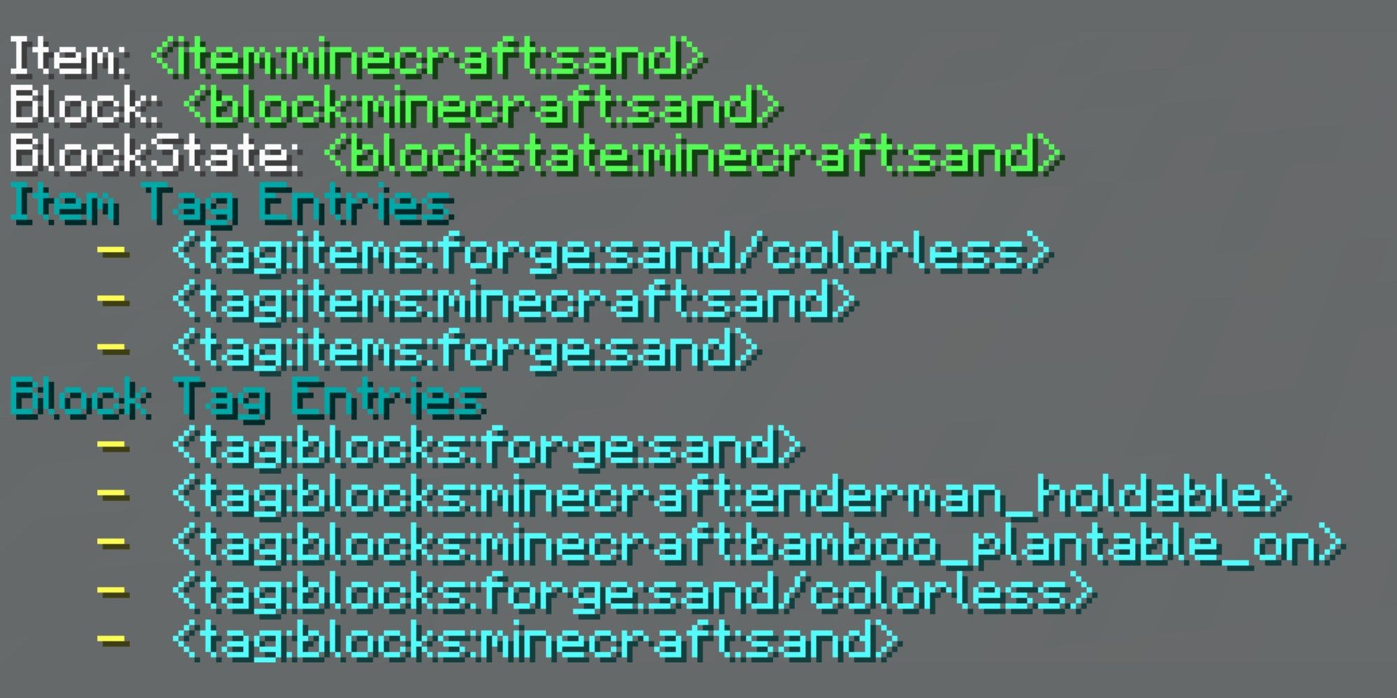 Primary commands in the Minecrafte mod CraftTweaker