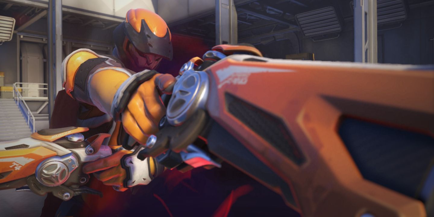 Reaper wearing a skin based on motorcross bikers in Overwatch 2