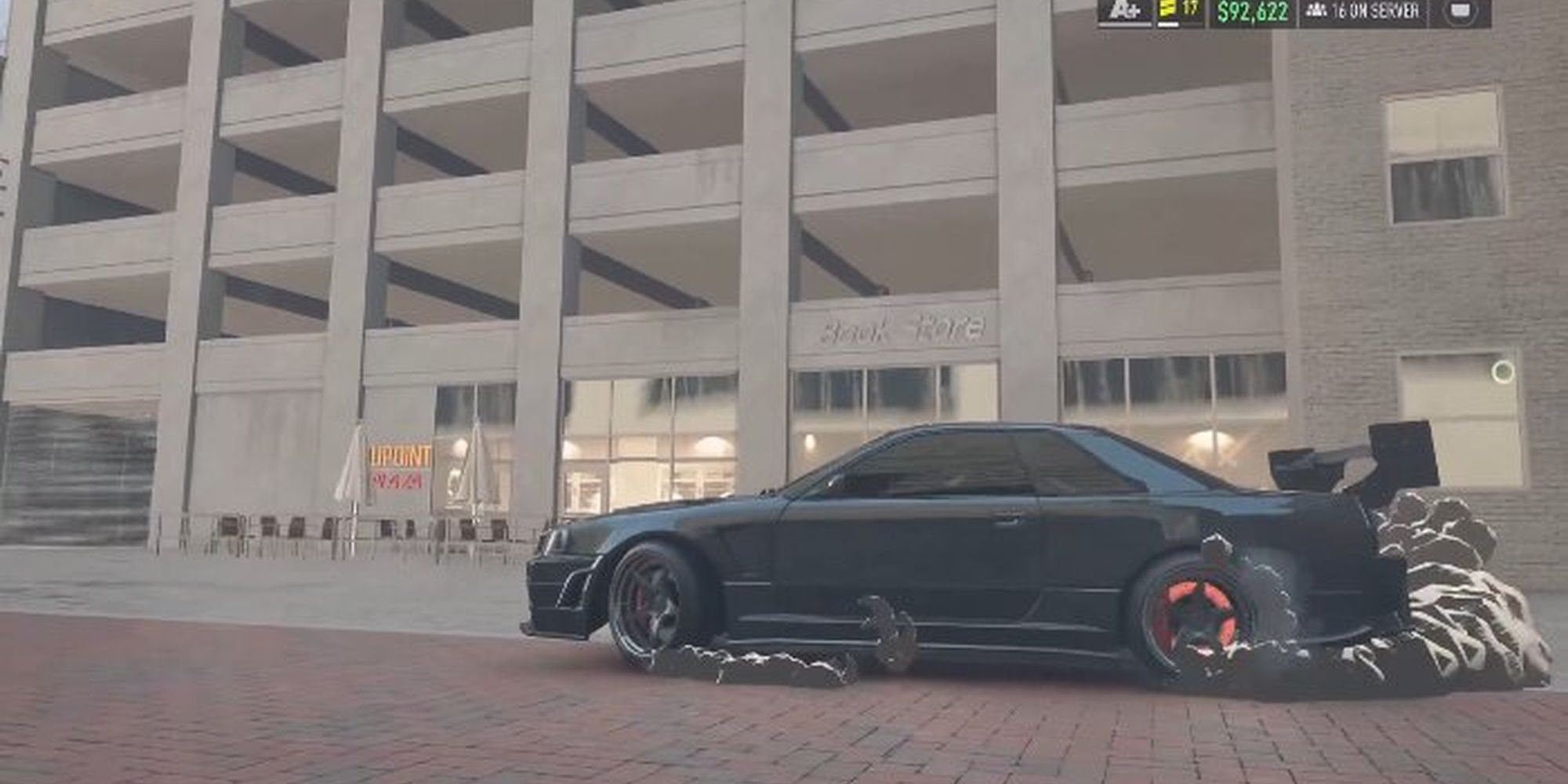 Red glowing brakes in NFS UNBOUND-1