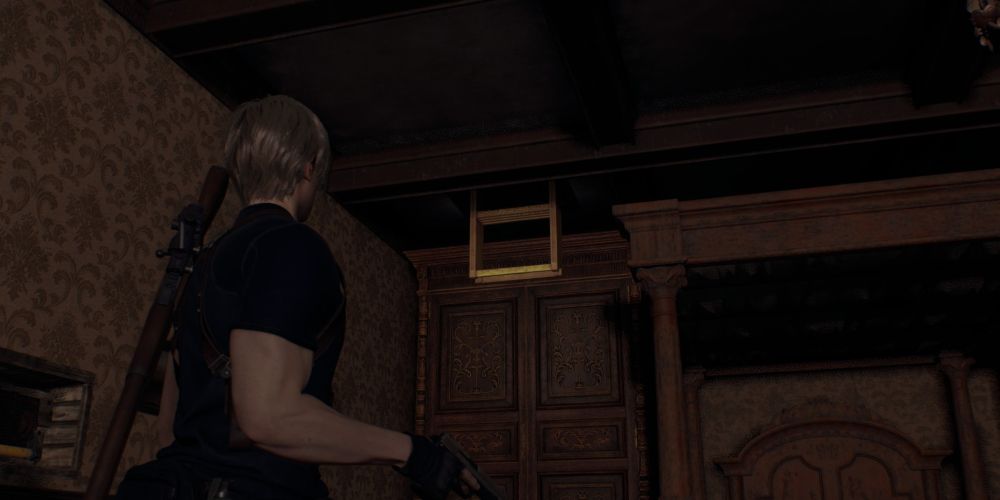 leon kennedy finds the ladder to mendez attic in resident evil 4 remake