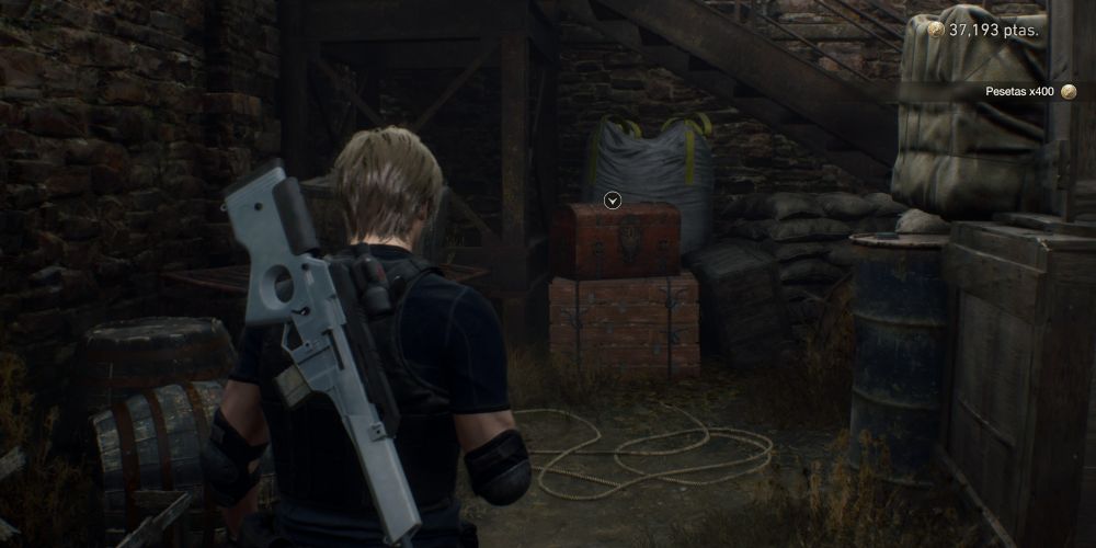 a treasure chest between the abandoned factory and village chief's manor in resident evil 4 remake