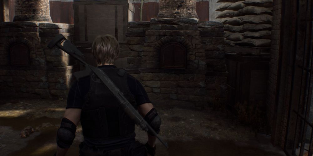 a chimney in the abandoned factory that contains a hidden sapphire in resident evil 4 remake