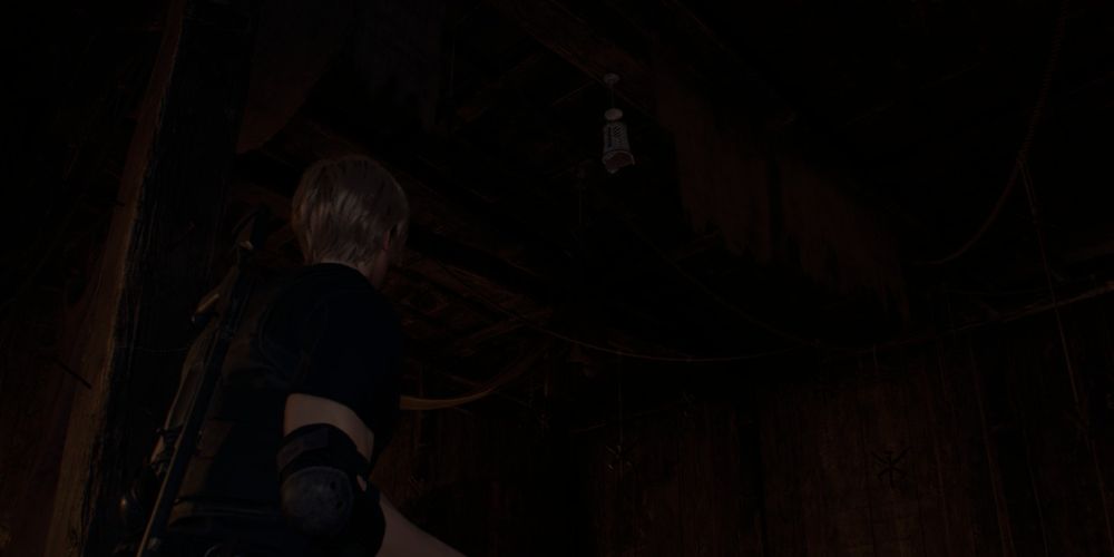 the gem cask in the town hall in resident evil 4 remake