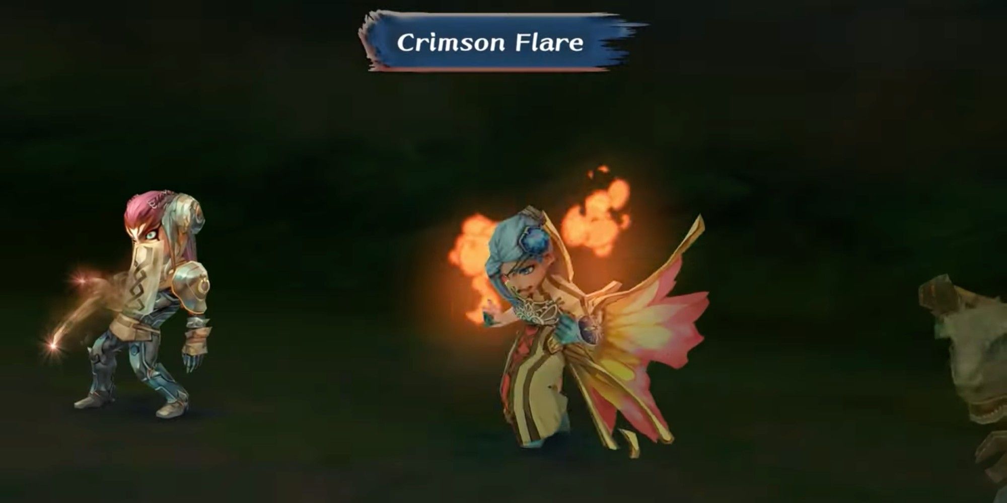 Rosalian Mage charging up fusion spell Crimson Flare - Romancing Saga Minstrel Song