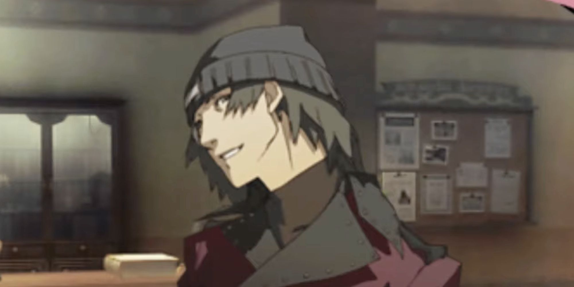 Shinjiro Smiling in Persona 3 Portable