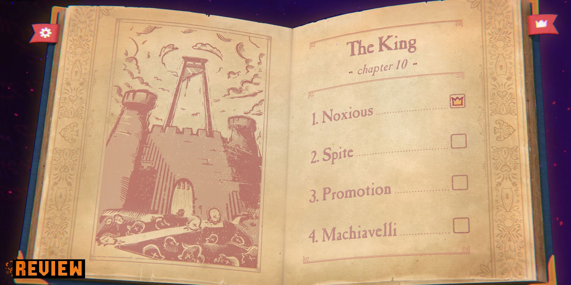 Chapter ten page of the Storyteller book