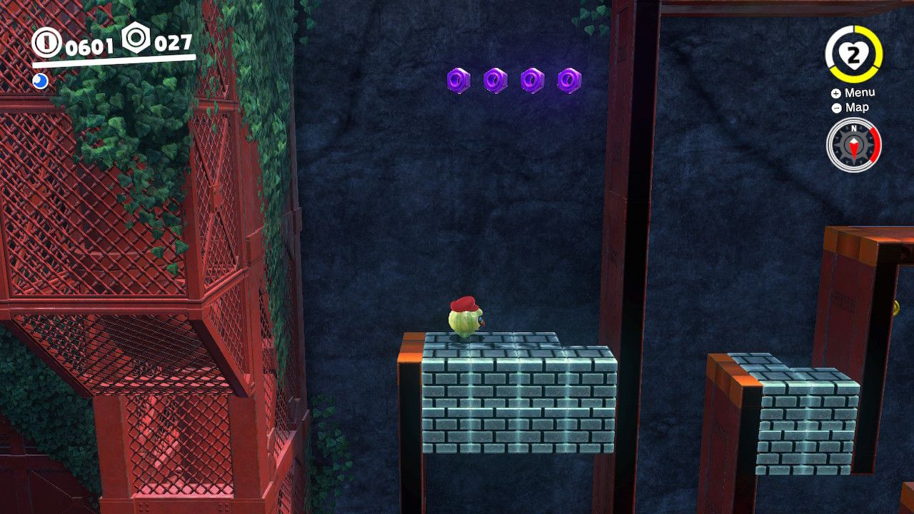 Super Mario Odyssey Wooded Kingdom Purple Coins 10